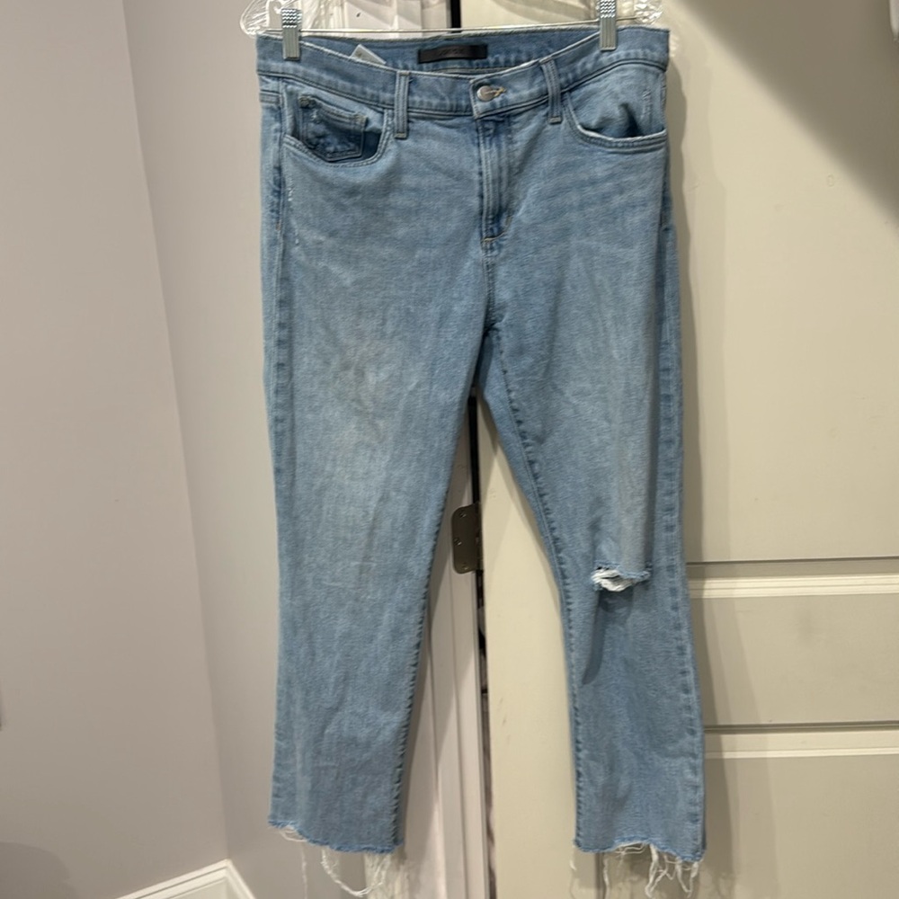 JOES KEANS LARA MID RISE CROP LIGHT WASH 31